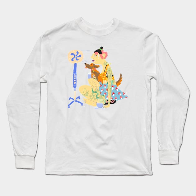 Heat wave Long Sleeve T-Shirt by ezrawsmith